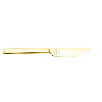Stainless Steel Sharp Gold Steak Knife, 6 Pieces 18/0 Elegant Design Dish  Knife With Mirror Polished, Dishwasher Safe 