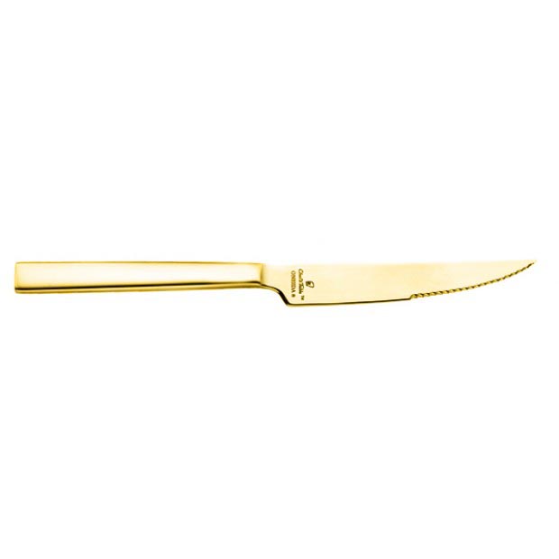 Chef's Table Gold Steak Knife, 18/0 SS w/Gold PVD Finish