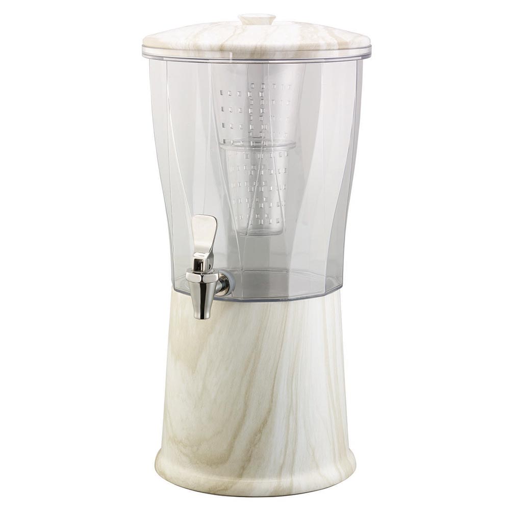 3 Gallon Plastic Beverage Dispenser with Stainless Steel Base