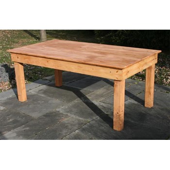 Harvest Bench 8 W Antique Light Walnut Finish